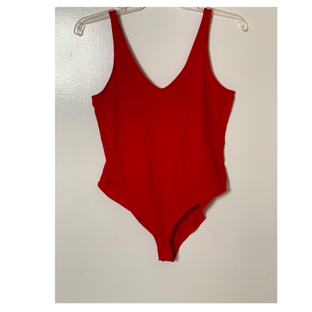 Red bodysuit